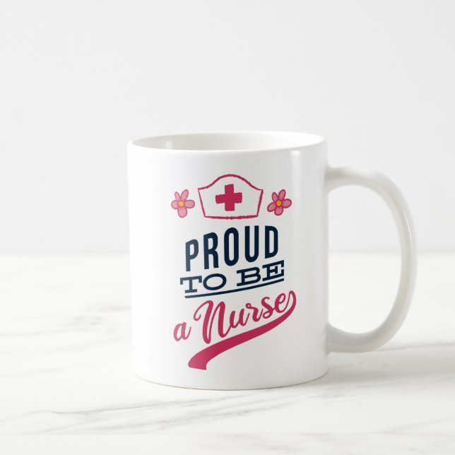 Stolz als Krankenschwester Kaffeetasse (Rechts)