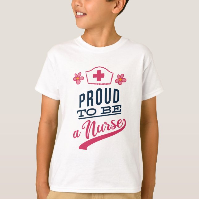 Stolz als Krankenschwester T-Shirt (Vorderseite)