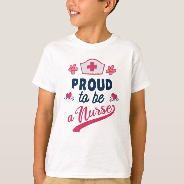 Stolz als Krankenschwester T-Shirt (Vorderseite)