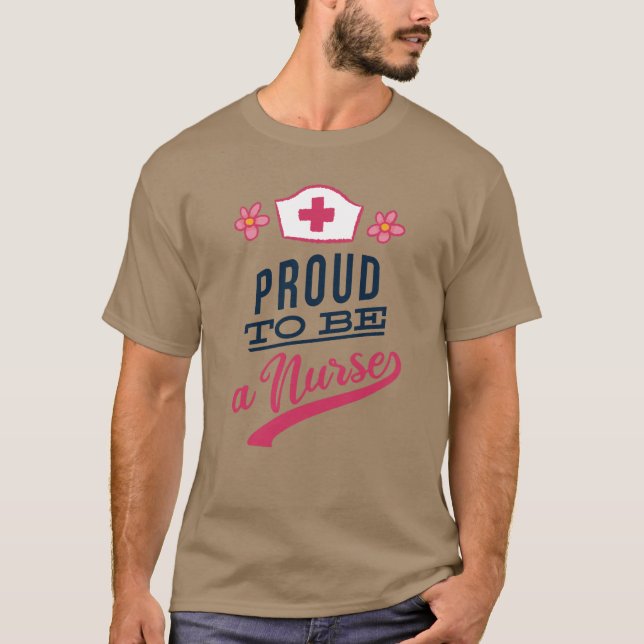Stolz als Krankenschwester T-Shirt (Vorderseite)
