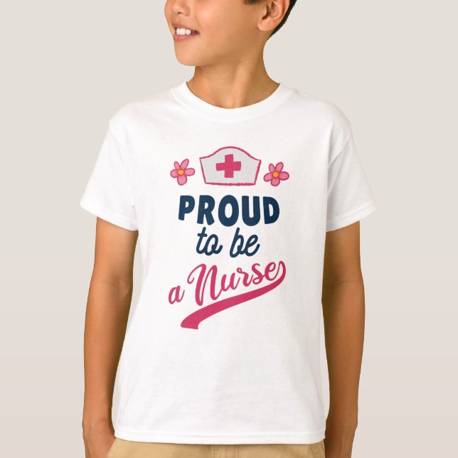Stolz als Krankenschwester T-Shirt (Vorderseite)