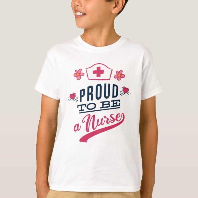 Stolz als Krankenschwester T-Shirt (Vorderseite)