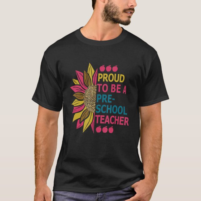 Stolz als Lehrer für Vorschullehrer T-Shirt (Vorderseite)