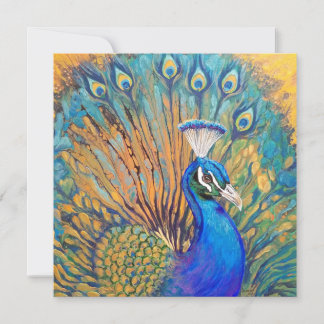 Stolz als Pfau Dankeskarte