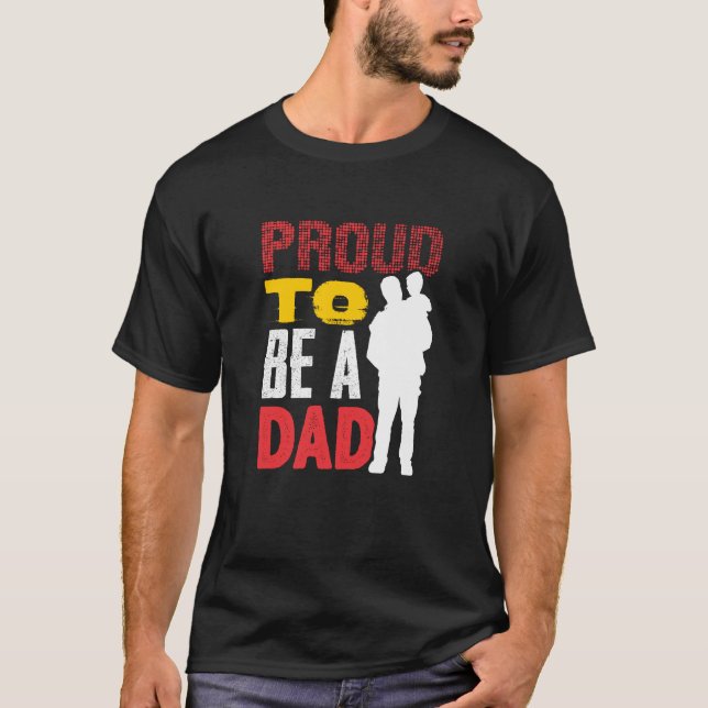 Stolz als Vater T-Shirt (Vorderseite)