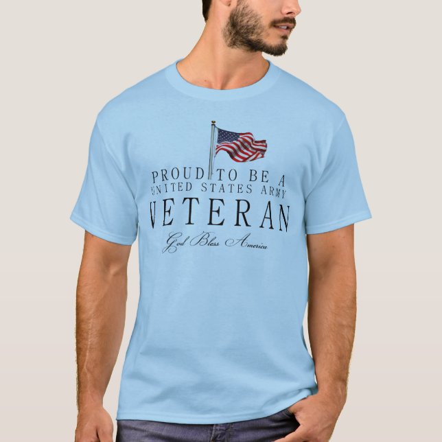 Stolz als Veteran der US-Armee T-Shirt (Vorderseite)