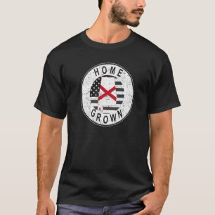 Stolz America State Flag US Zuhause Grown Alabama T-Shirt