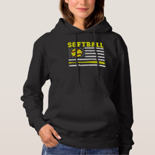 Stolz American Sports USA Flag Softball Player Sof Hoodie
