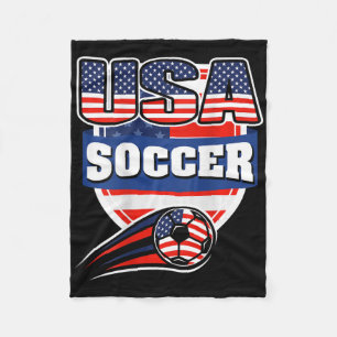 Stolz Amerika Fußballfans Trikot - USA-Flagge Foot Fleecedecke