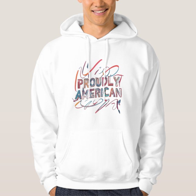 Stolz Amerikaner Hoodie (Vorderseite)