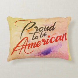 "Stolz, Amerikaner zu sein. Dekokissen