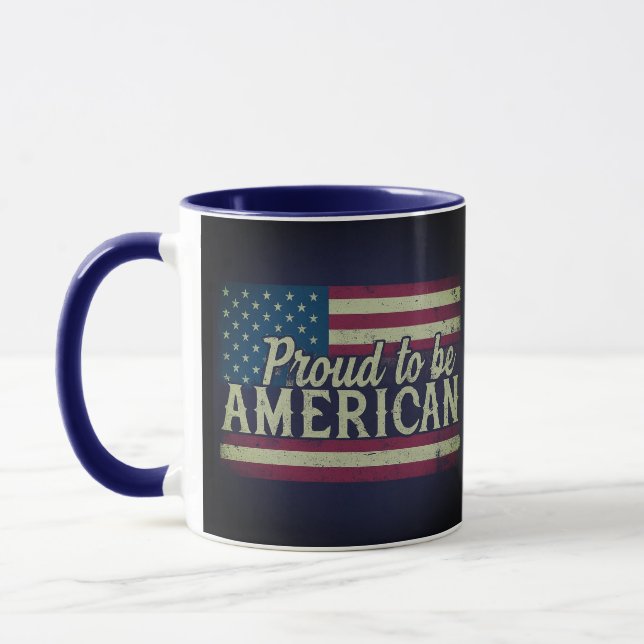 Stolz, Amerikaner zu sein Tasse (Links)