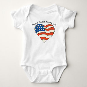 Stolz, amerikanisch Personalisiert zu sein Baby Strampler