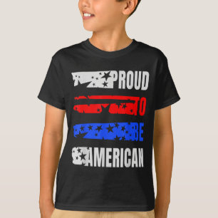 Stolz, amerikanische Flagge Unabhängigkeitstag 4. T-Shirt