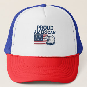 Stolz-Amerikanischer Hut - Patriotische Baseballka Truckerkappe