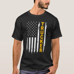 Stolz, amerikanischer LKW-Fahne zu sein T-Shirt