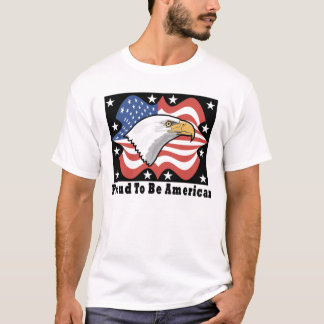 Stolz, amerikanischer T - Shirt zu sein