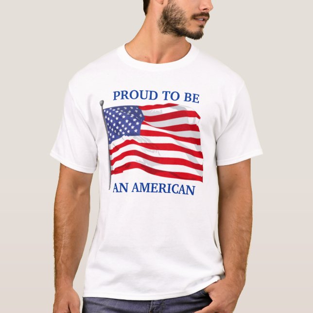 Stolz, amerikanischer T - Shirt zu sein (Vorderseite)
