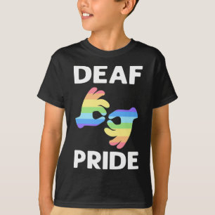 Stolz. Asl Awareness Hand Sign Language Deaf Prix T-Shirt