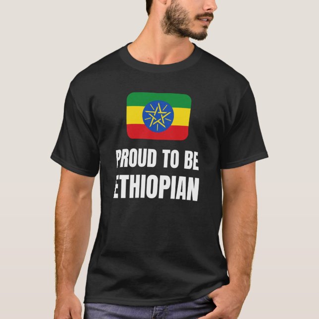 Stolz, Äthiopier zu sein T-Shirt (Vorderseite)