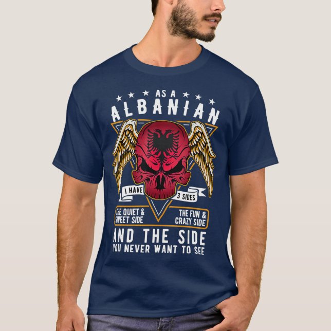 Stolz auf albanisches Geschenkhemd T-Shirt (Vorderseite)