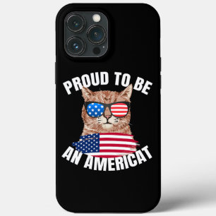 Stolz auf Ameriat Cat USA Flag Happy Vierte 4. Case-Mate iPhone Hülle