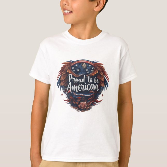 Stolz auf amerikanisches T,Shirt T-Shirt (Vorderseite)