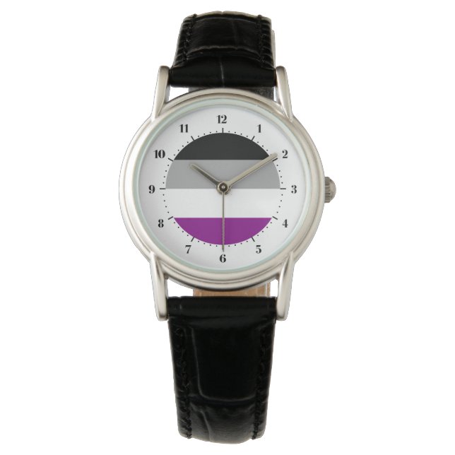Stolz auf Asexualität Armbanduhr (Vorderseite)