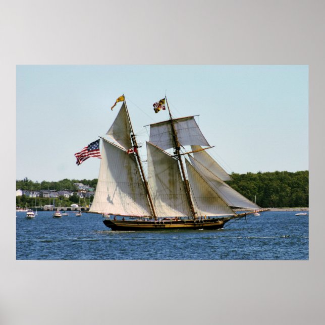 Stolz auf Baltimore II Tall Ship Poster (Vorne)