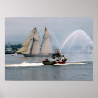 Stolz auf Baltimore und Feuerboot