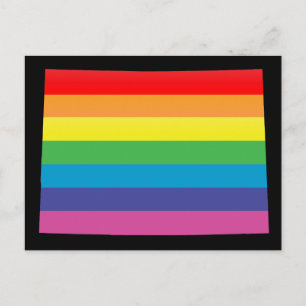 Stolz auf Colorado. gestreift. Postkarte