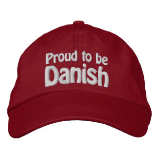 Stolz auf Dänisch Bestickte Kappe