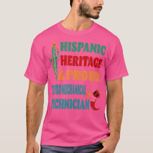 Stolz auf das hispanische Erbe: Elektromechanische T-Shirt