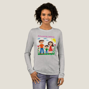 Stolz auf das Kunstwerk Ihres Kindes Tri-Blend Shirt