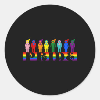 Stolz auf den gesamten Monat für die Liebe der LGB Runder Aufkleber