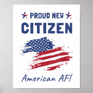 Stolz auf den neuen amerikanischen Bürger, Zeremon Poster