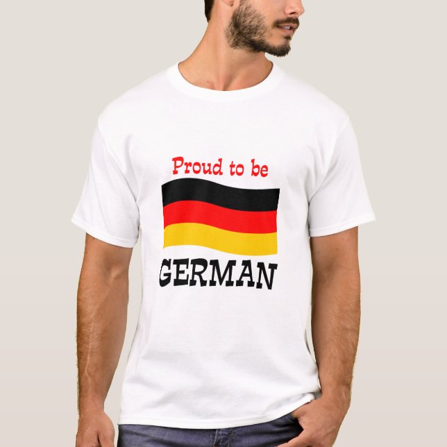 Stolz auf Deutsch T-Shirt (Vorderseite)