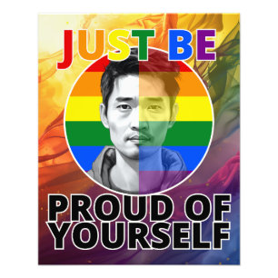 Stolz auf dich selbst - Gay Pride Asiatische Männc Fotodruck