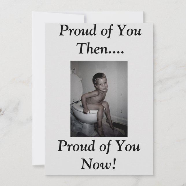 Stolz auf dich...., Stolz auf ... Einladung (Vorderseite)