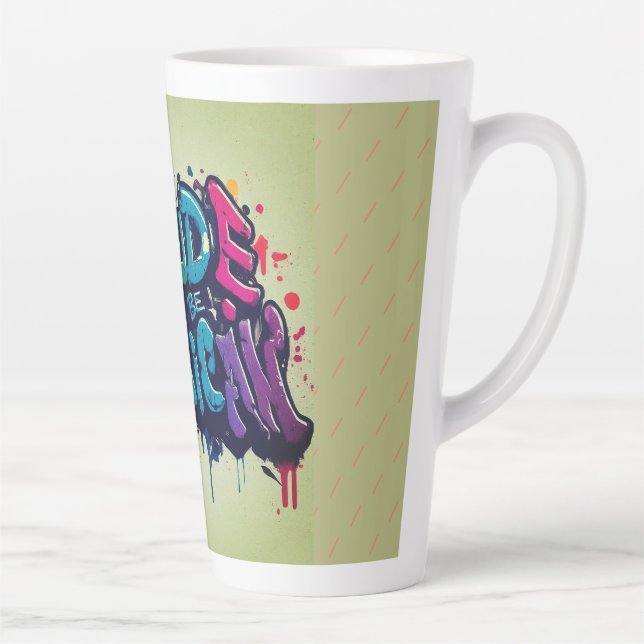 Stolz auf die amerikanische Latte-Tasse Milchtasse (Rechts)