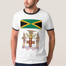 Stolz auf die jamaikanische Flagge und kulturelle T-Shirt