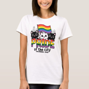 Stolz auf die Regenbogenflagge der Columbus City O T-Shirt
