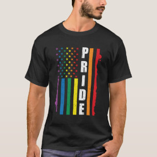 Stolz auf die US-amerikanische LGBT-Flagge - Stolz T-Shirt