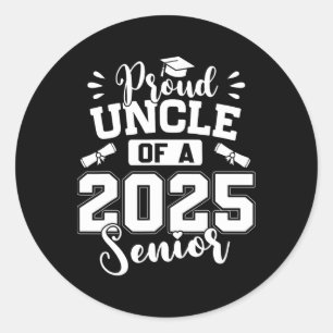 Stolz auf eine 2025 Senior Cl von 2025 Abschluss Runder Aufkleber