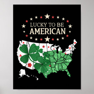Stolz auf eine engere Karte - Glück, Amerikaner zu Poster