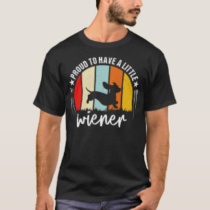 Stolz auf eine kleine Dackel lustige Dackel Retr T-Shirt
