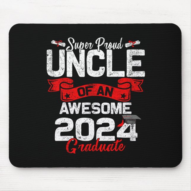 Stolz auf einen 2024-Grad-24-Abschluss Mousepad (Vorne)