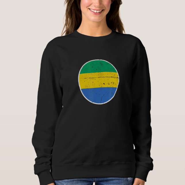 Stolz auf Gabun Flagge Gabuns Sweatshirt (Vorderseite)