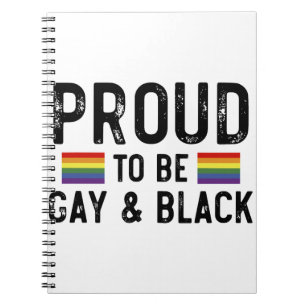 Stolz auf Gay und Black Pride Monat 2025 Notizblock