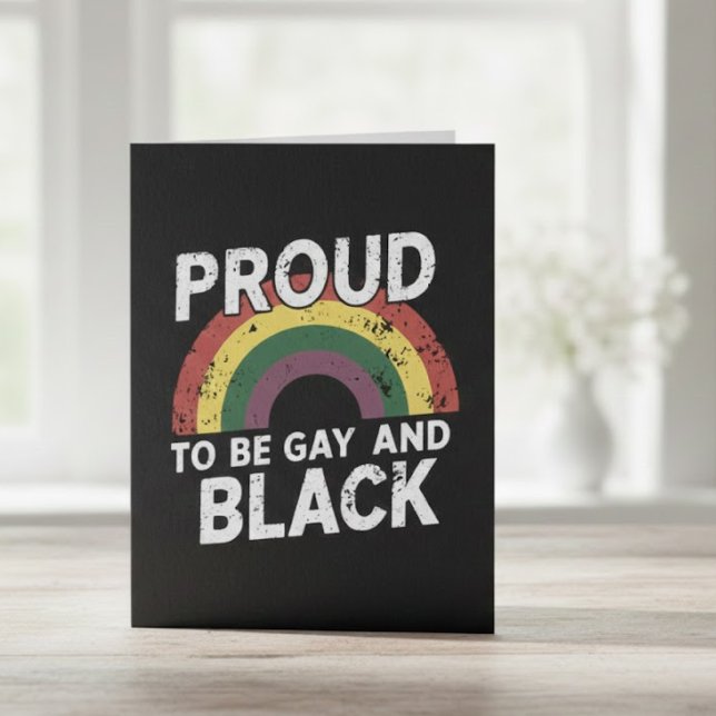 Stolz auf Gay und Black Pride Monat 2025 Postkarte (Von Creator hochgeladen)